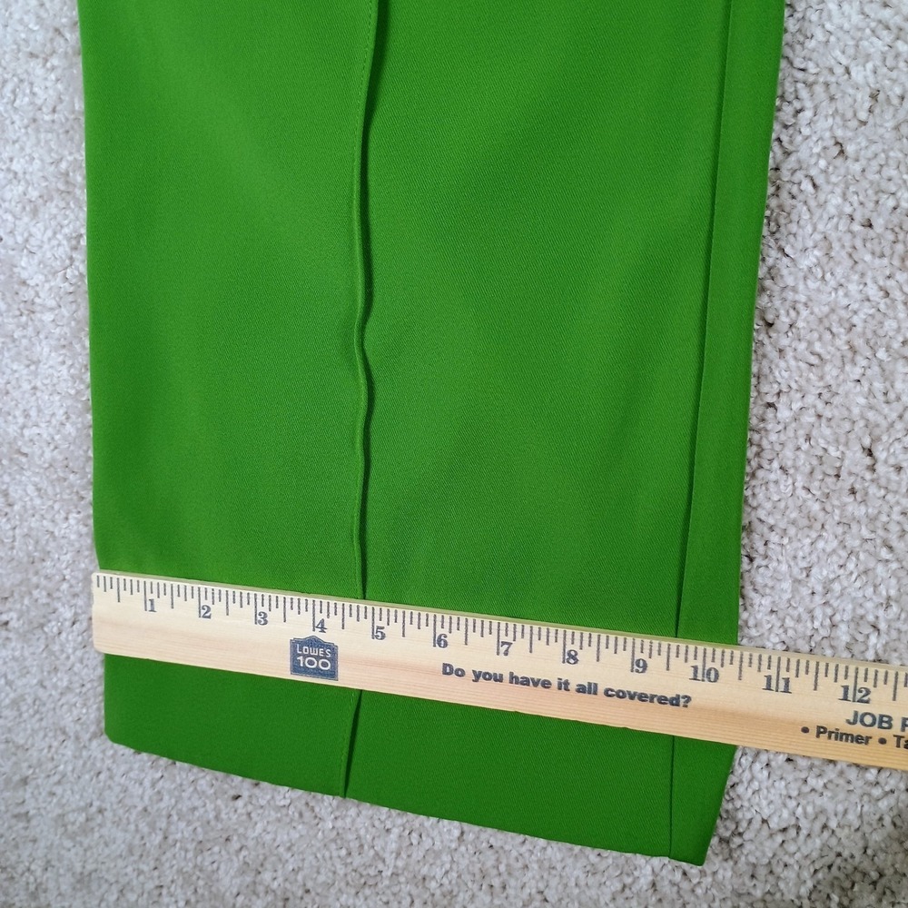 Zara Wide Leg Pants Elastic Waist Drawstring Size Medium Green Women's - Picture 8 of 12